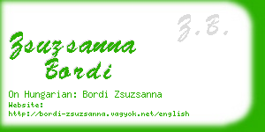 zsuzsanna bordi business card